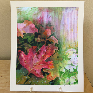 Autumn Oak Leaf Hydrangea<br>8"x 10" hand signed print