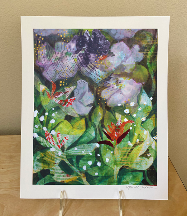 Garden Corner<br>8"x 10" hand signed print