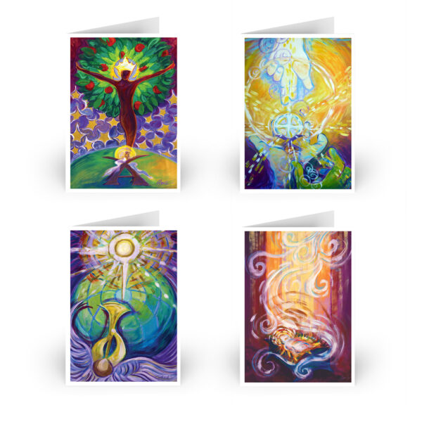 Christmas Greeting Cards<br>(4 card set)