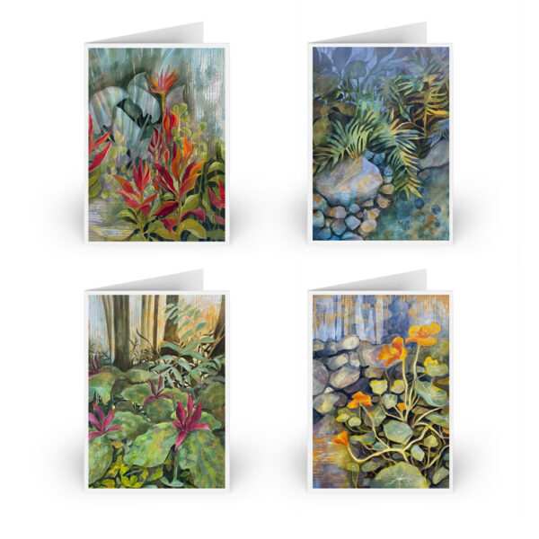 Garden Muse Greeting Cards<br>(4 card set)