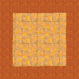 Table Topper Sunny Squares 32"